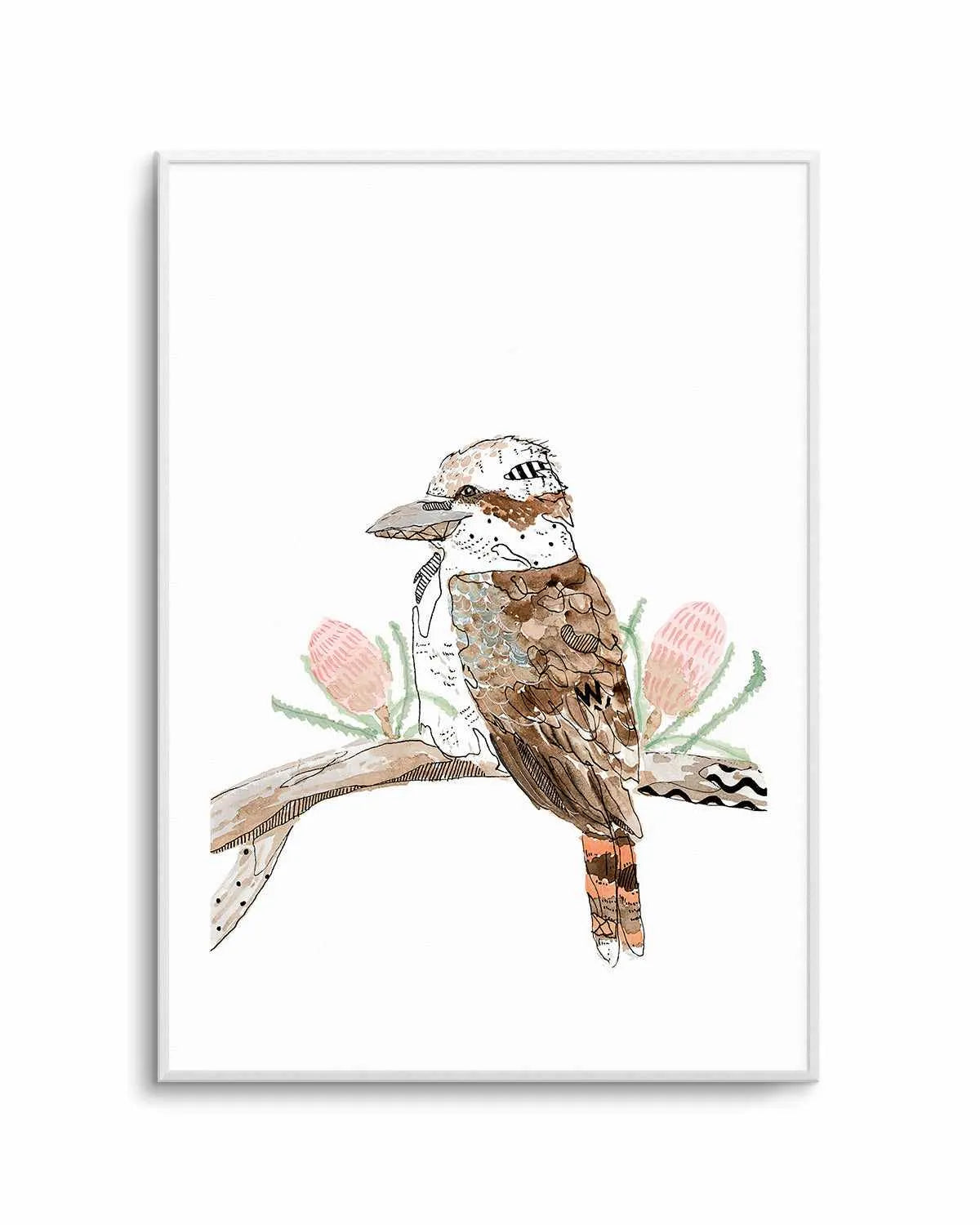 Kookaburra by Maku Fenaroli | Art Print from Olive et Oriel where you can shop wallpaper and artworks online