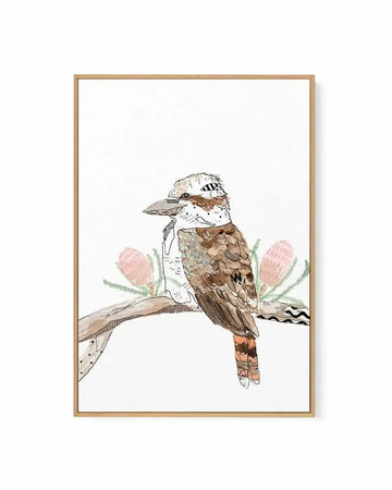 Kookaburra by Maku Fenaroli | Framed Canvas Art Print from Olive et Oriel where you can shop wallpaper and artworks online