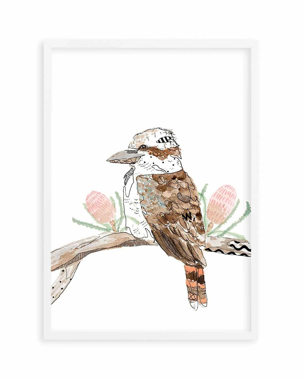 Kookaburra by Maku Fenaroli | Art Print from Olive et Oriel where you can shop wallpaper and artworks online