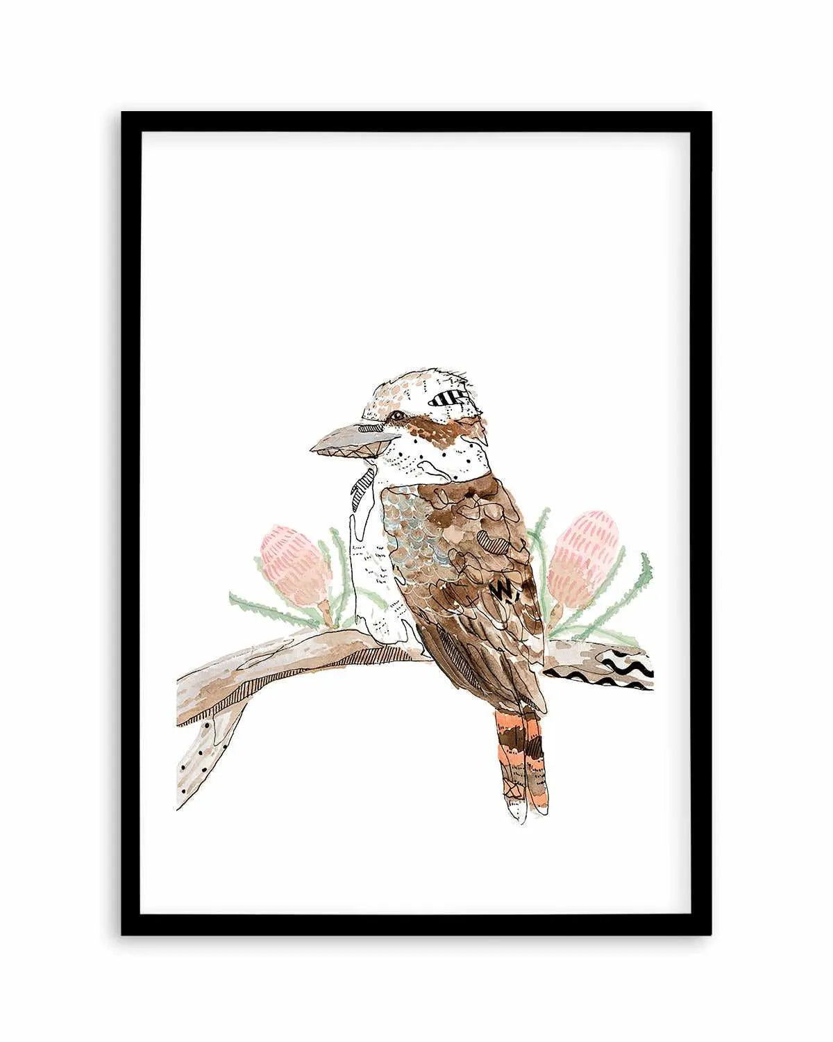 Kookaburra by Maku Fenaroli | Art Print from Olive et Oriel where you can shop wallpaper and artworks online