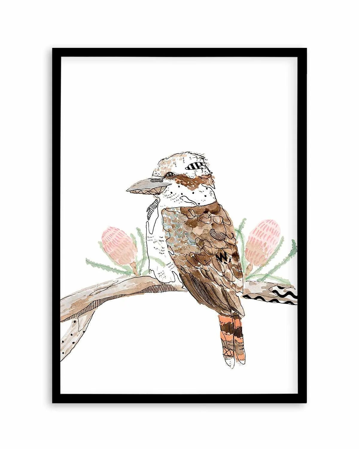 Kookaburra by Maku Fenaroli | Art Print from Olive et Oriel where you can shop wallpaper and artworks online