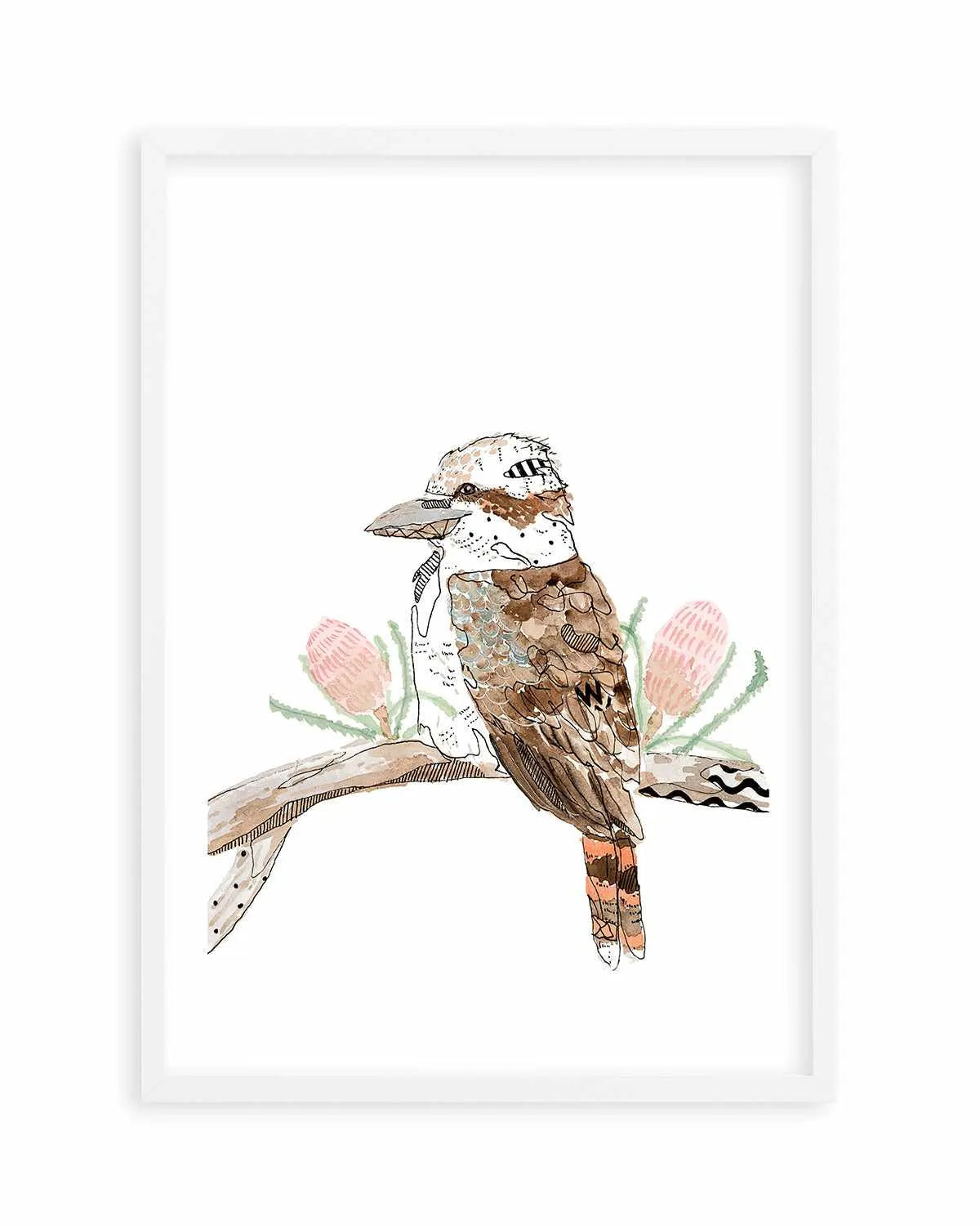 Kookaburra by Maku Fenaroli | Art Print from Olive et Oriel where you can shop wallpaper and artworks online