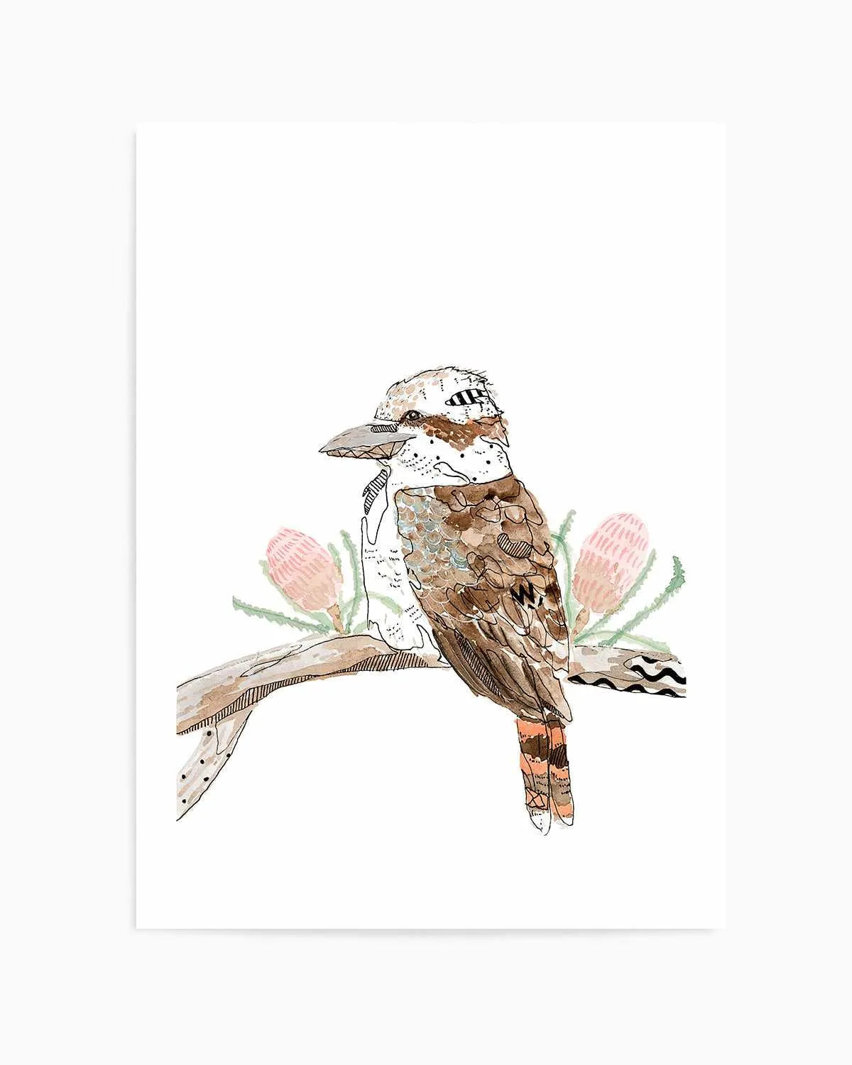 Kookaburra by Maku Fenaroli | Art Print from Olive et Oriel where you can shop wallpaper and artworks online