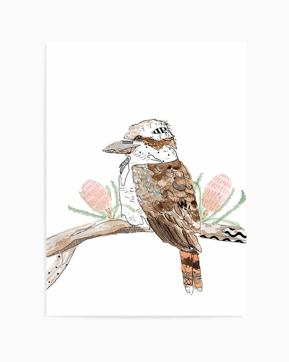 Kookaburra by Maku Fenaroli | Art Print from Olive et Oriel where you can shop wallpaper and artworks online