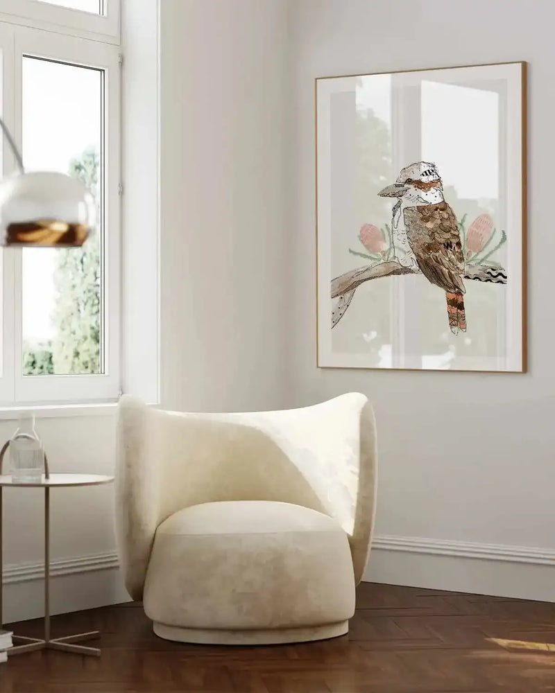 Kookaburra by Maku Fenaroli | Art Print from Olive et Oriel where you can shop wallpaper and artworks online
