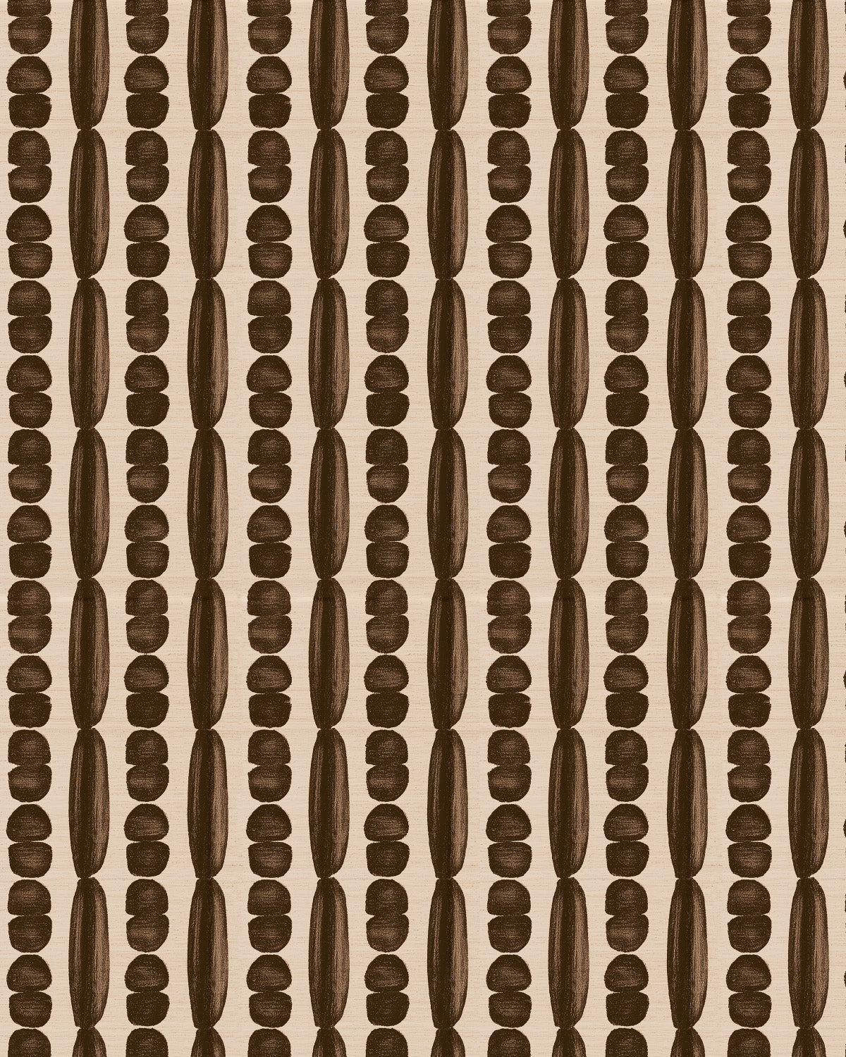 Kuba Stripe in Brown Wallpaper