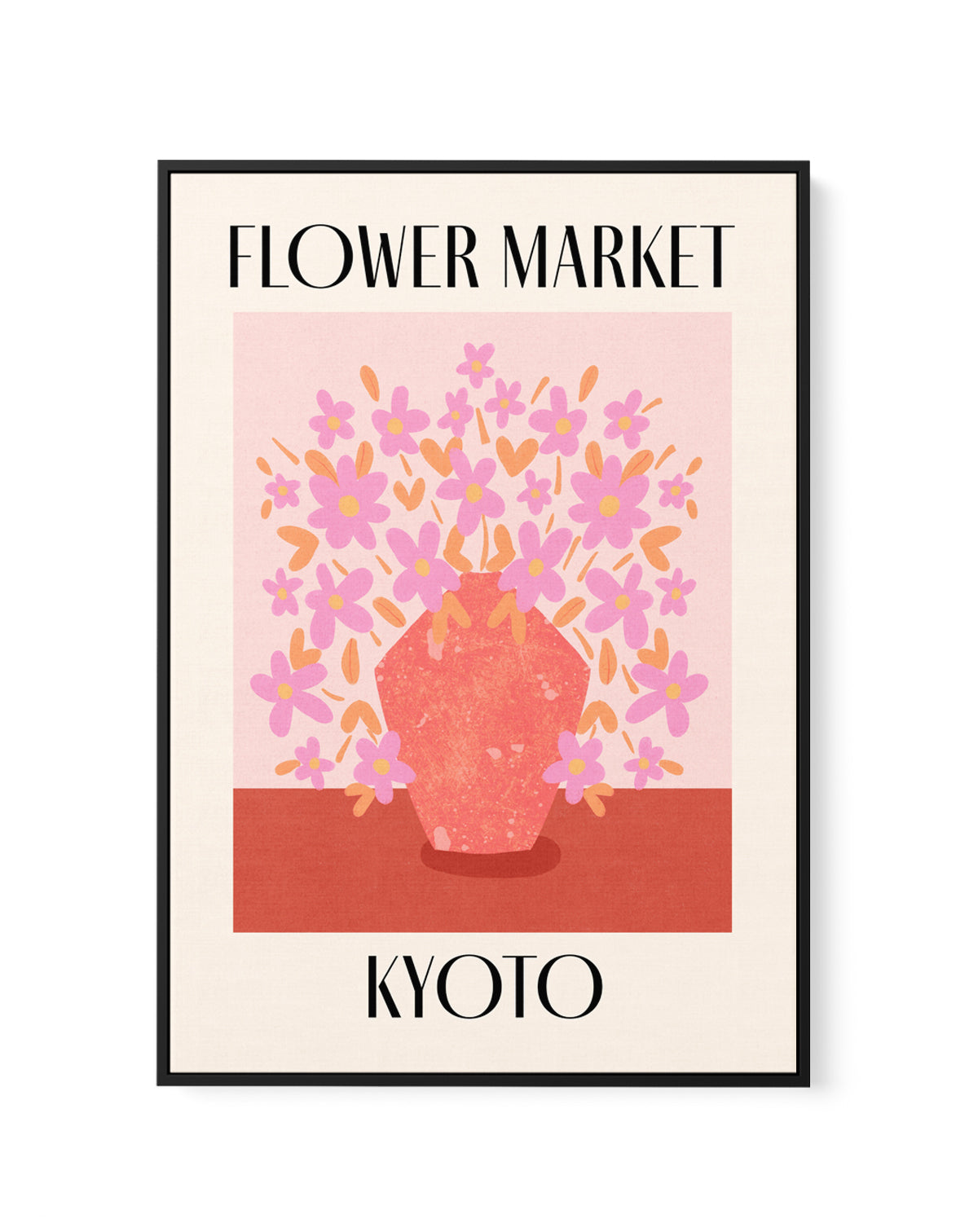 Kyoto Flower Market Bouquet by Dirkie Nell | Framed Canvas Art Print