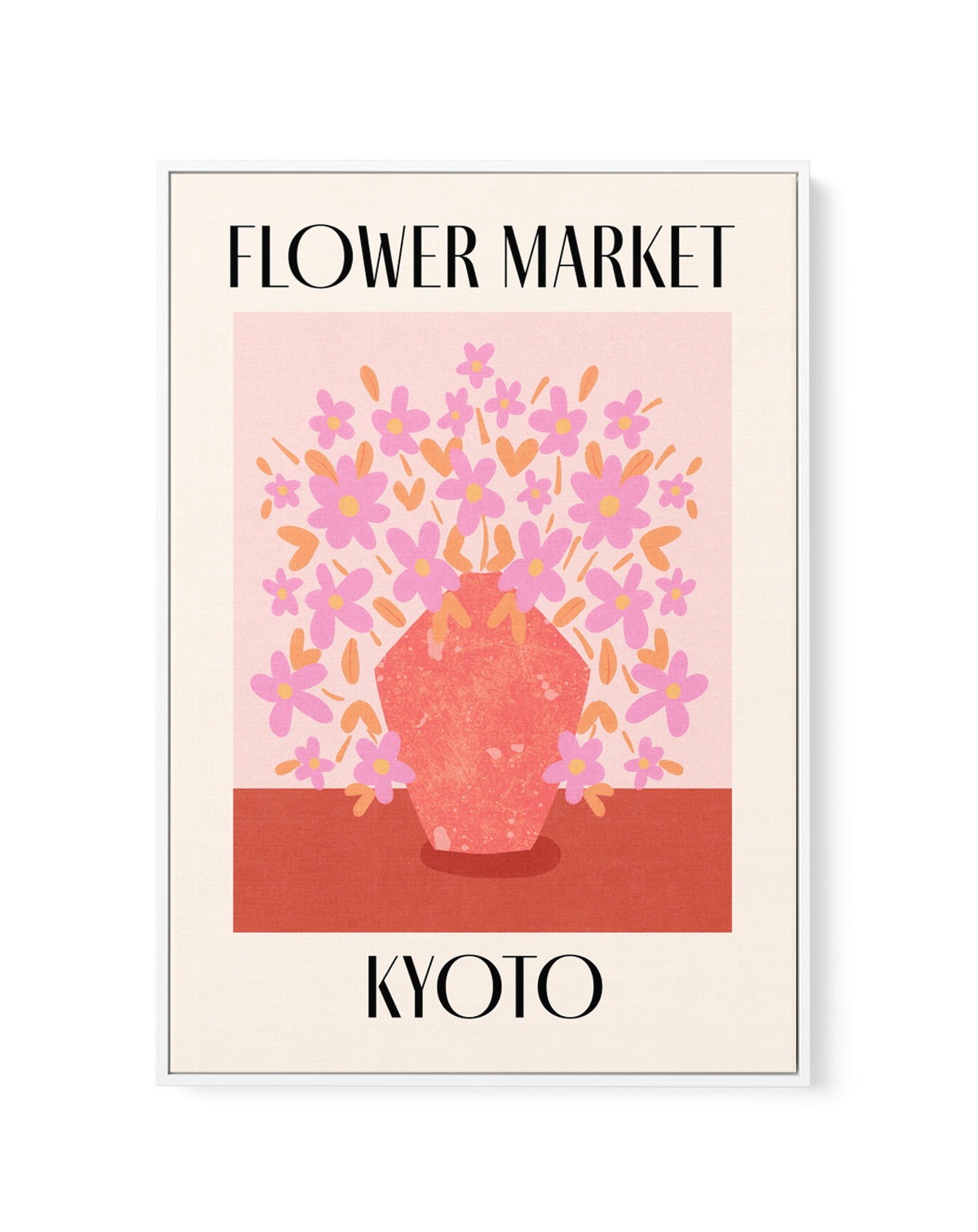 Kyoto Flower Market Bouquet by Dirkie Nell | Framed Canvas Art Print