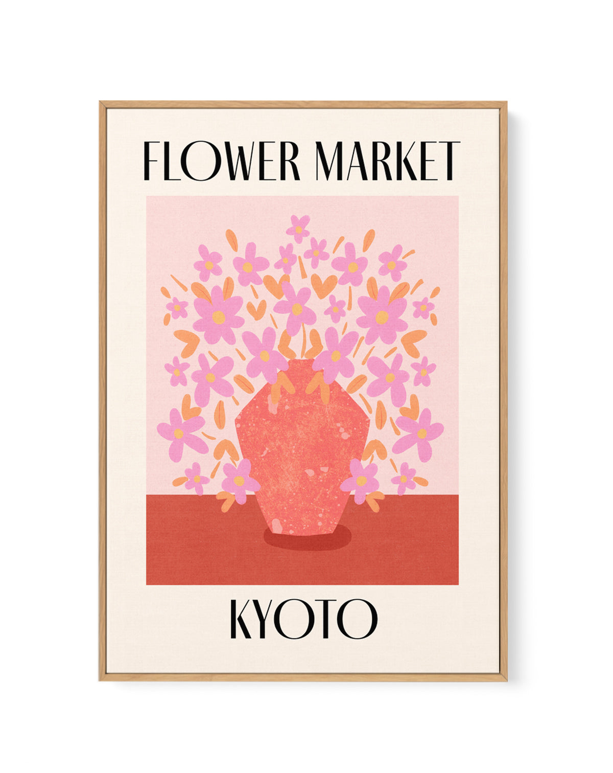 Kyoto Flower Market Bouquet by Dirkie Nell | Framed Canvas Art Print