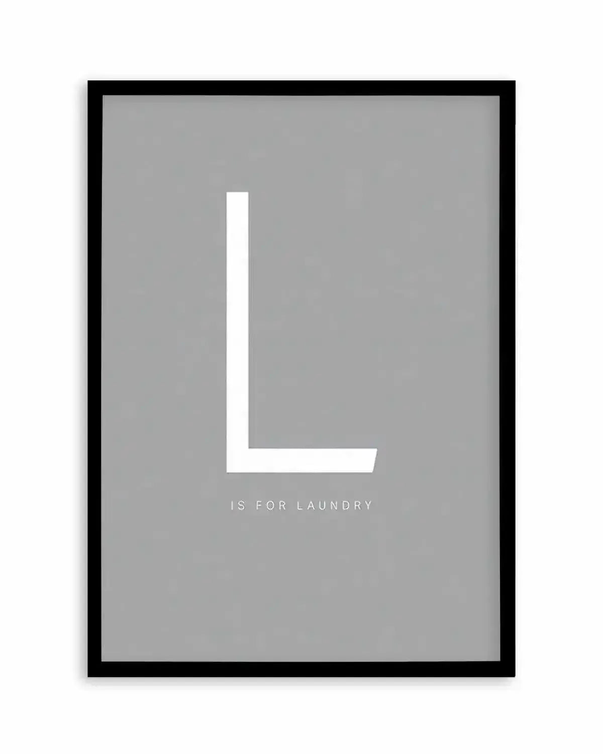 L is for Laundry Art Print from Olive et Oriel where you can shop wallpaper and artworks online