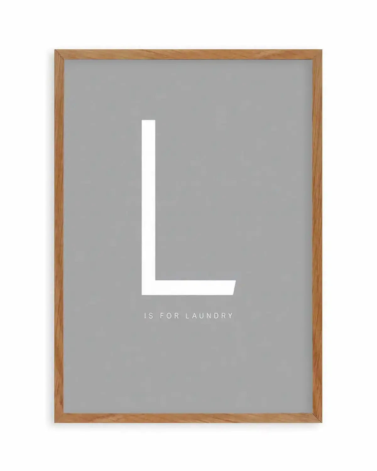 L is for Laundry Art Print from Olive et Oriel where you can shop wallpaper and artworks online