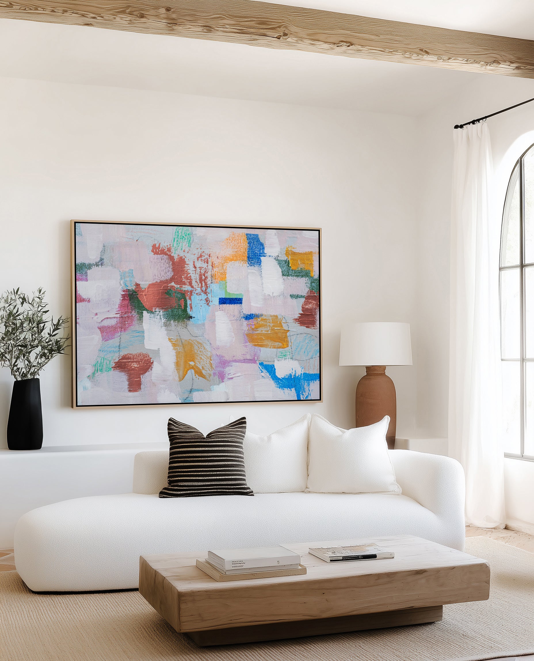 Color My Wall 1 by Judson Lee | Framed Canvas Art Print