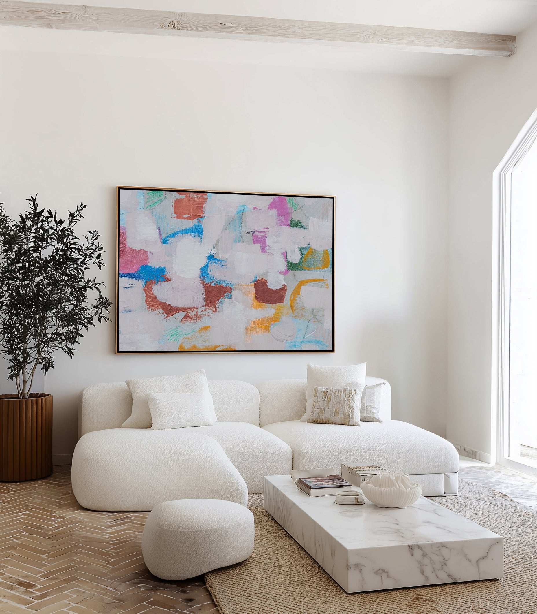 Color My Wall 2 by Judson Lee | Framed Canvas Art Print