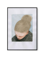 LEANING HEAD By Jorgen Hansson | Framed Canvas Art Print