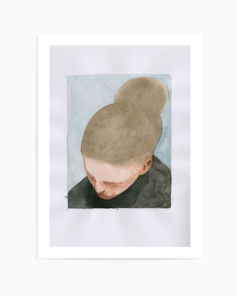 LEANING HEAD By Jorgen Hansson | Art Print