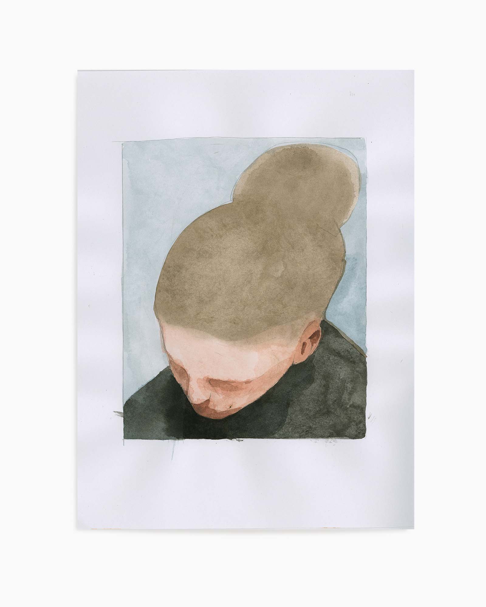 LEANING HEAD By Jorgen Hansson | Art Print