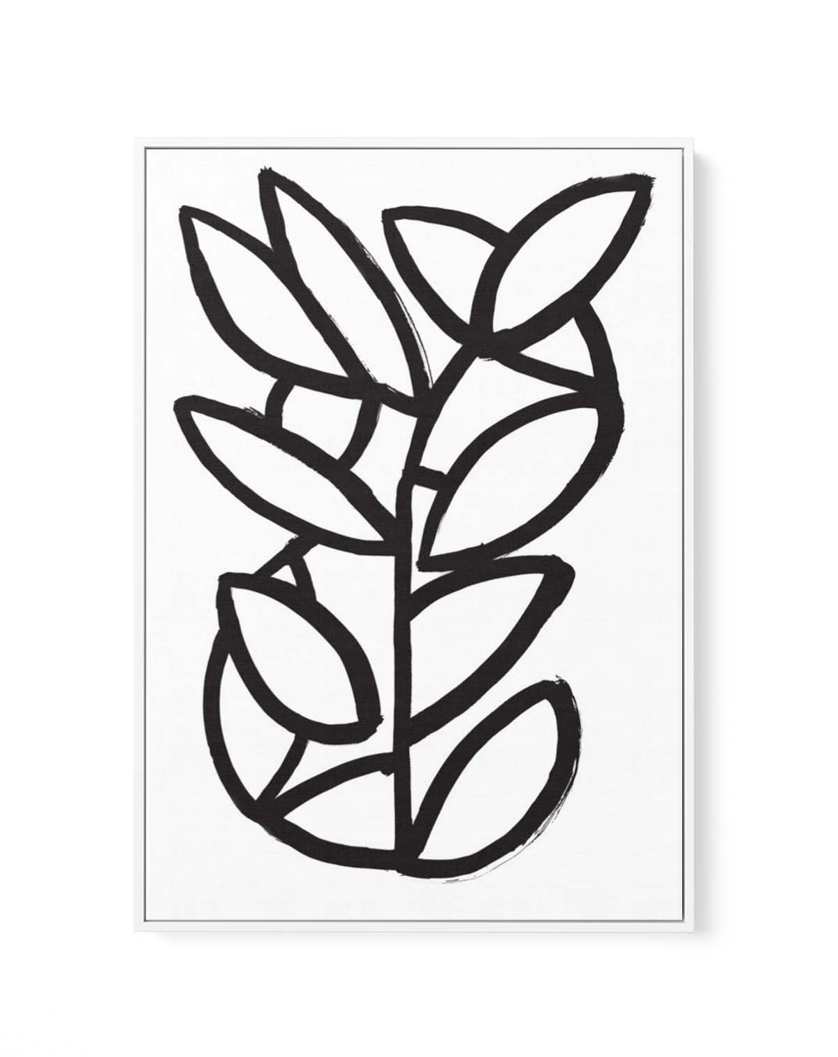 LEAVES X By Jorgen Hansson | Framed Canvas Art Print