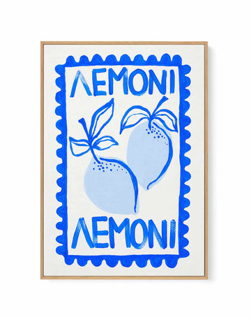 Lemoni by Teena Zerefos | Framed Canvas Art Print from Olive et Oriel where you can shop wallpaper and artworks online
