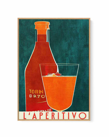 La Aperitivo By Bo Anderson | Framed Canvas Art Print from Olive et Oriel where you can shop wallpaper and artworks online