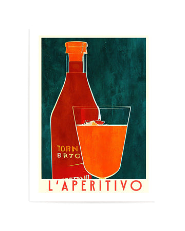 La Aperitivo By Bo Anderson | Art Print from Olive et Oriel where you can shop wallpaper and artworks online