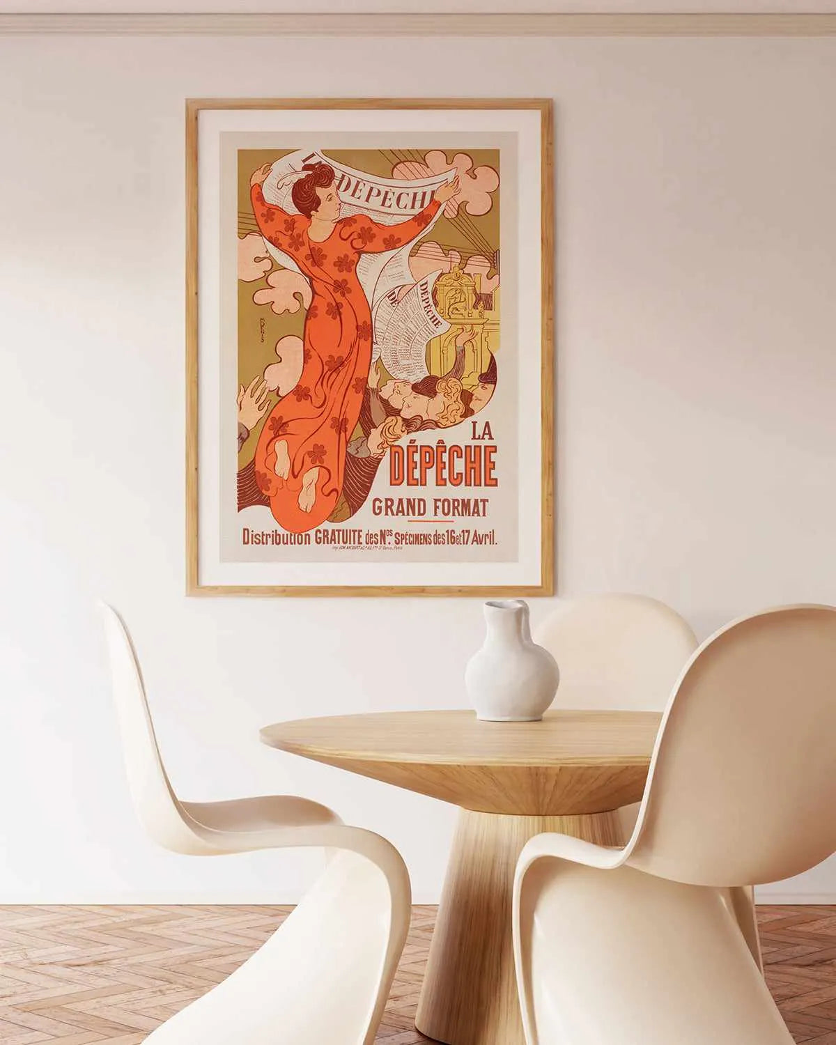 La Depeche Vintage Poster Art Print from Olive et Oriel where you can shop wallpaper and artworks online
