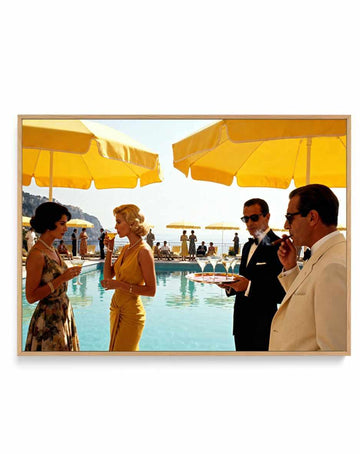 La Dolce Vita, Capri | Framed Canvas Art Print from Olive et Oriel where you can shop wallpaper and artworks online