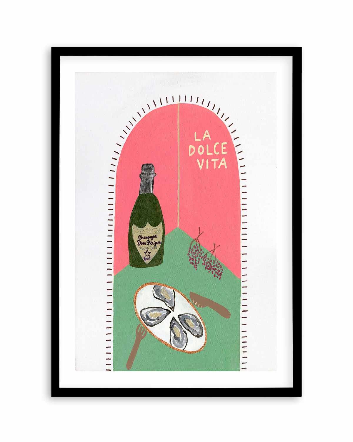 La Dolce Vita Pink by Britney Turner Art Print