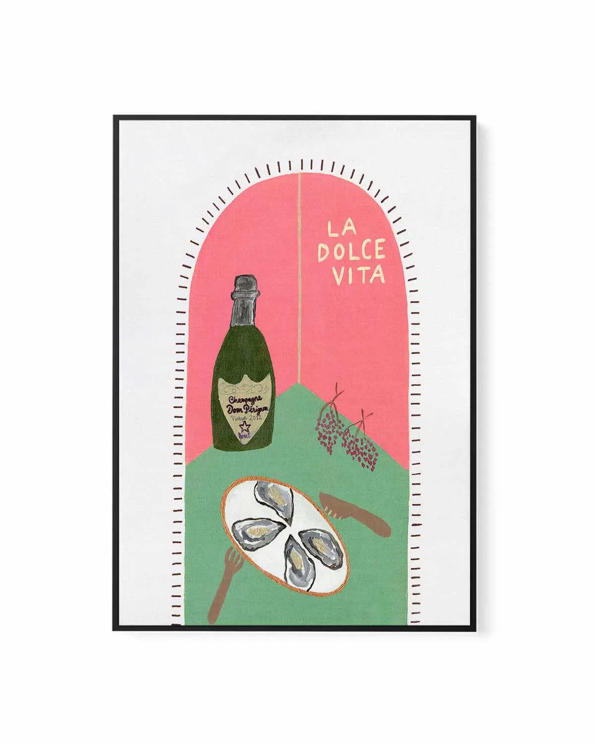 La Dolce Vita Pink by Britney Turner | Framed Canvas Art Print from Olive et Oriel where you can shop wallpaper and artworks online