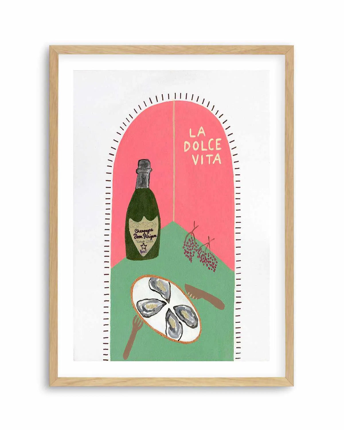 La Dolce Vita Pink by Britney Turner Art Print from Olive et Oriel where you can shop wallpaper and artworks online