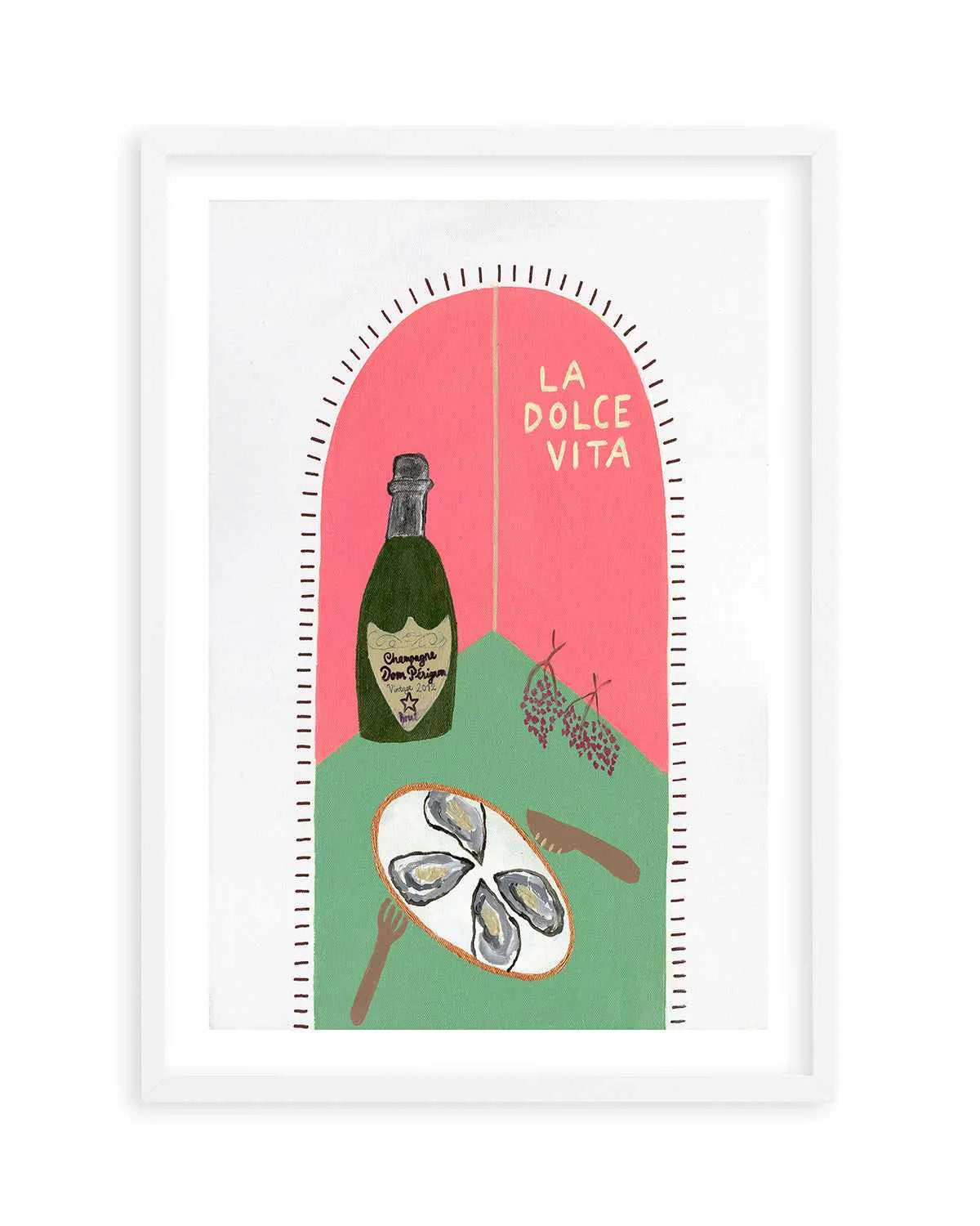 La Dolce Vita Pink by Britney Turner Art Print from Olive et Oriel where you can shop wallpaper and artworks online