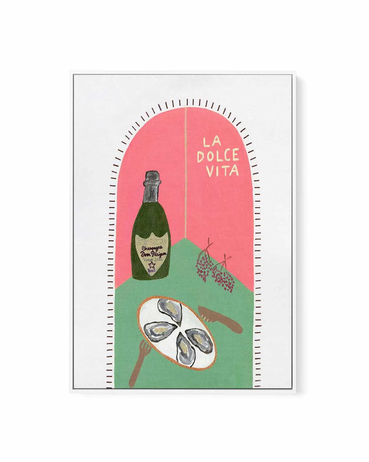La Dolce Vita Pink by Britney Turner | Framed Canvas Art Print from Olive et Oriel where you can shop wallpaper and artworks online