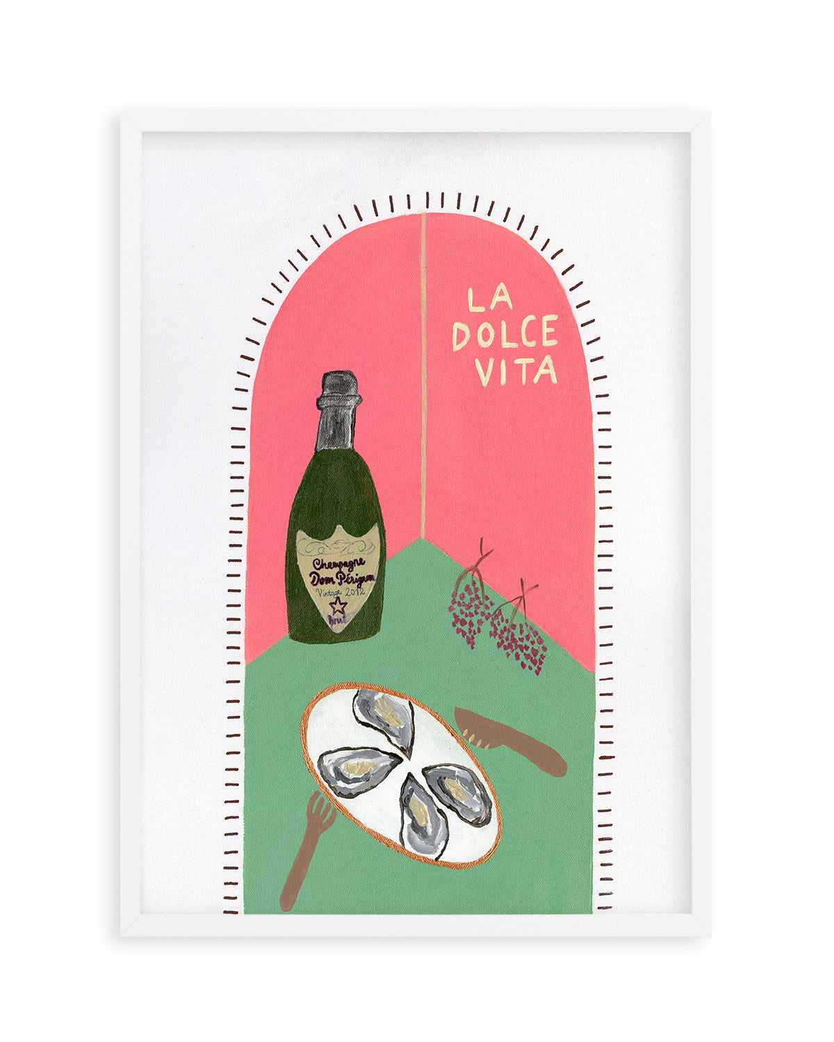 La Dolce Vita Pink by Britney Turner Art Print