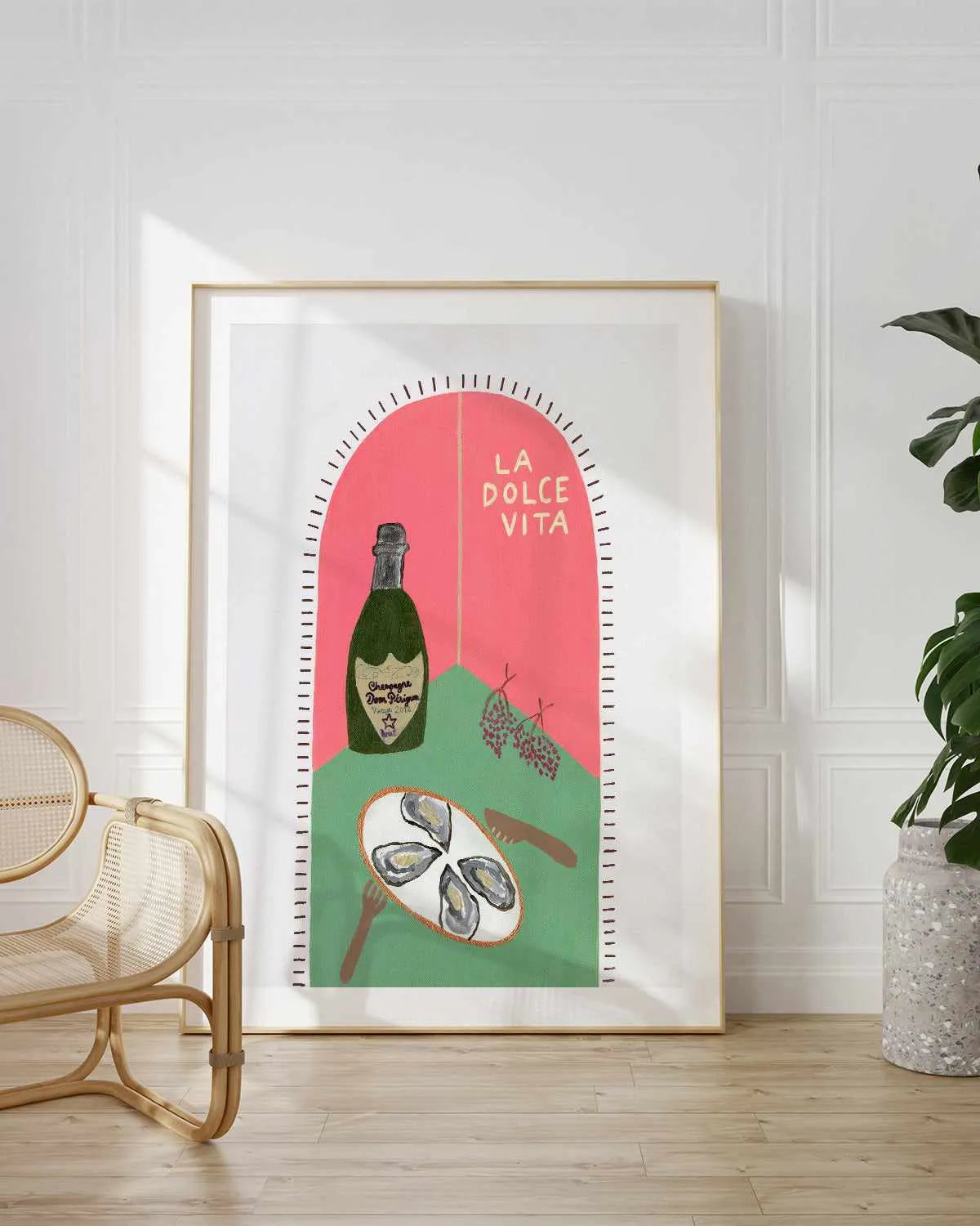 La Dolce Vita Pink by Britney Turner Art Print from Olive et Oriel where you can shop wallpaper and artworks online