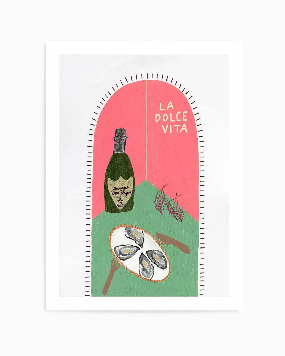 La Dolce Vita Pink by Britney Turner Art Print from Olive et Oriel where you can shop wallpaper and artworks online