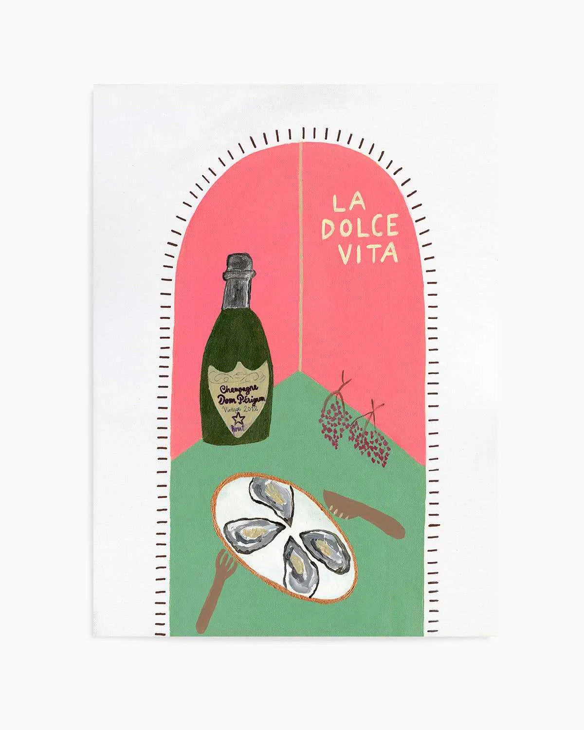 La Dolce Vita Pink by Britney Turner Art Print from Olive et Oriel where you can shop wallpaper and artworks online