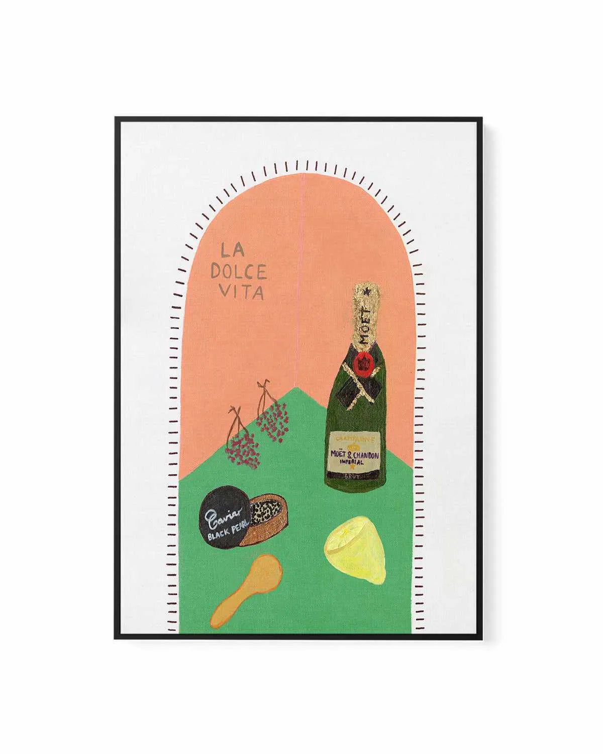 La Dolce Vita I by Britney Turner | Framed Canvas Art Print from Olive et Oriel where you can shop wallpaper and artworks online