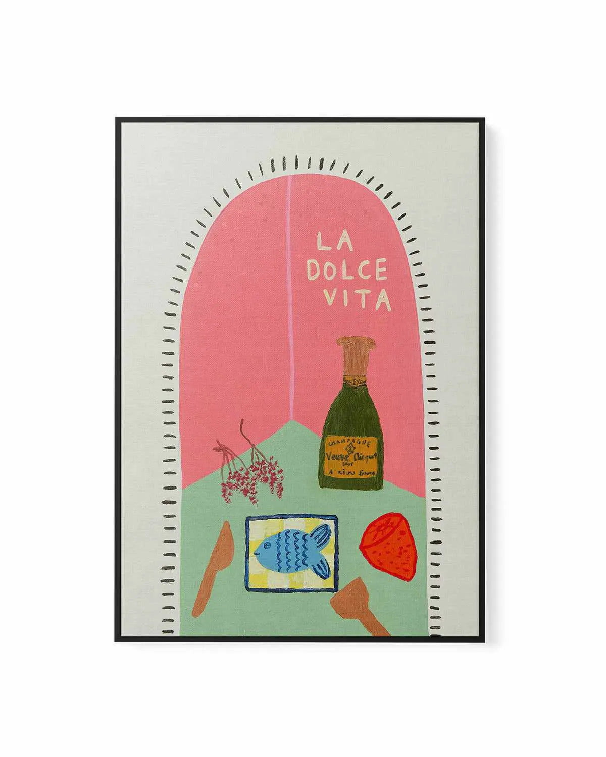 La Dolce Vita by Britney Turner | Framed Canvas Art Print from Olive et Oriel where you can shop wallpaper and artworks online
