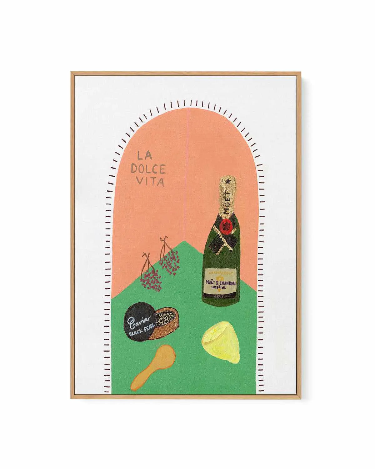 La Dolce Vita I by Britney Turner | Framed Canvas Art Print from Olive et Oriel where you can shop wallpaper and artworks online