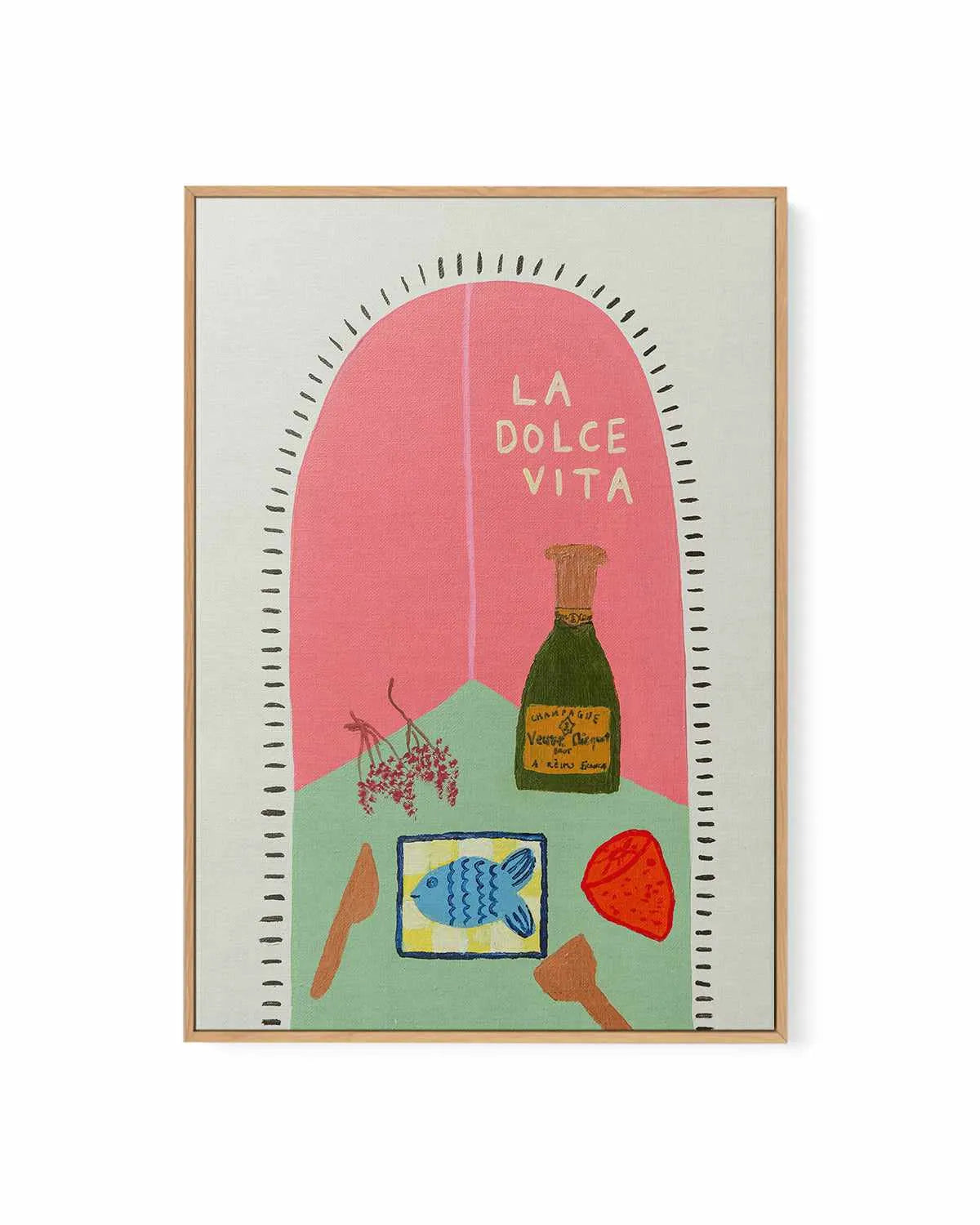 La Dolce Vita by Britney Turner | Framed Canvas Art Print from Olive et Oriel where you can shop wallpaper and artworks online