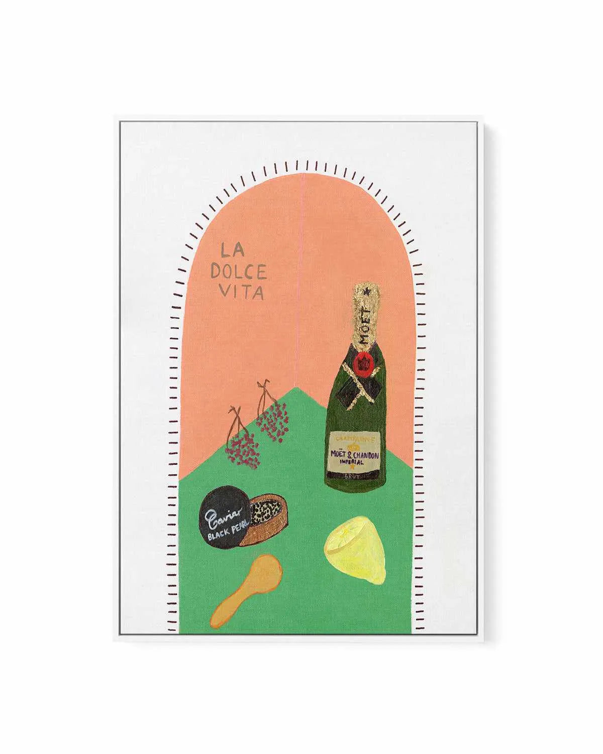 La Dolce Vita I by Britney Turner | Framed Canvas Art Print from Olive et Oriel where you can shop wallpaper and artworks online