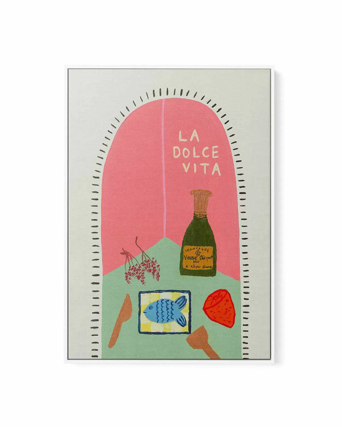 La Dolce Vita by Britney Turner | Framed Canvas Art Print from Olive et Oriel where you can shop wallpaper and artworks online