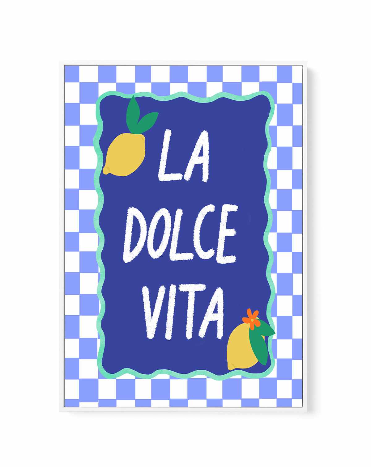 La dolce vita purple | Framed Canvas Art Print