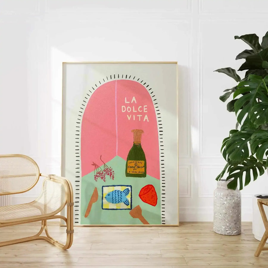 La Dolce Vita by Britney Turner Art Print from Olive et Oriel where you can shop wallpaper and artworks online
