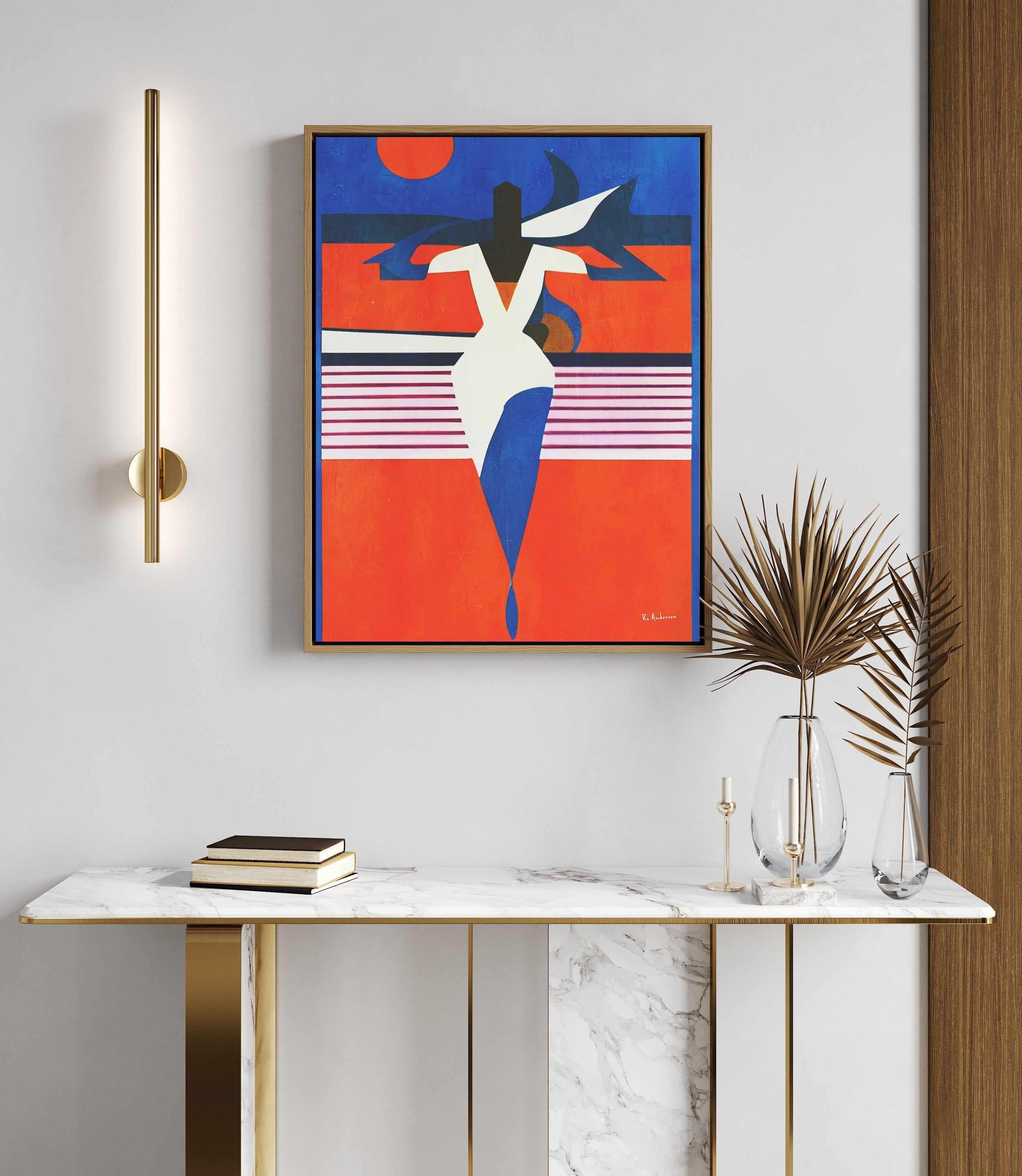 La Femme Fatale By Bo Anderson | Framed Canvas Art Print