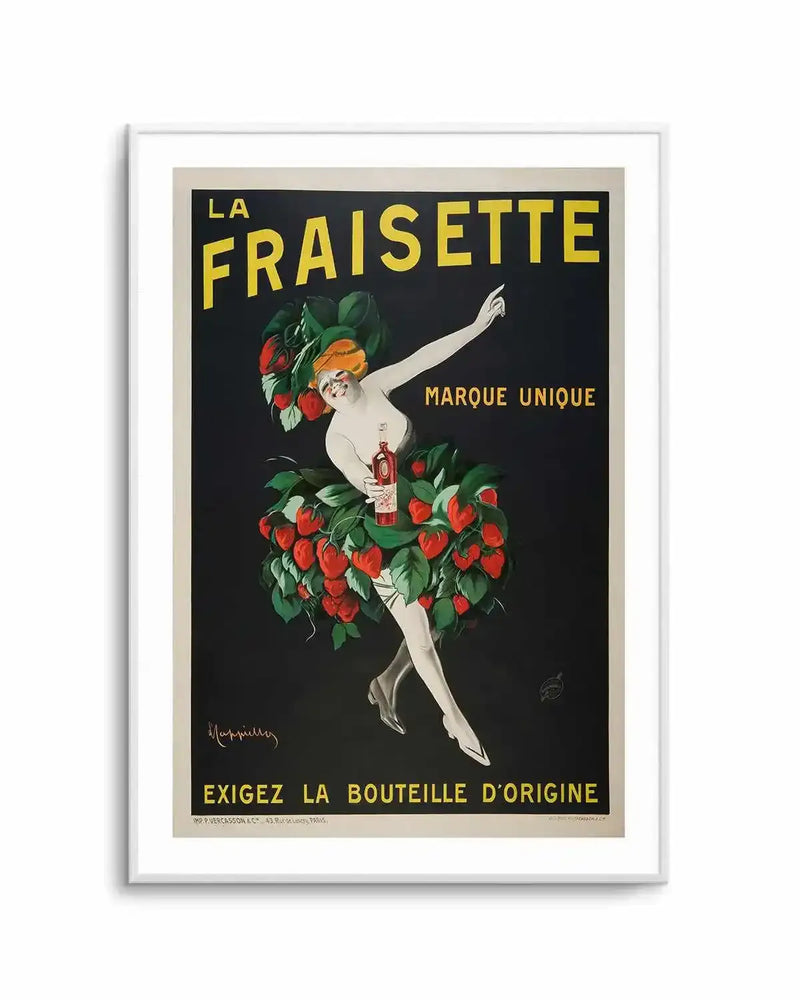 La Fraisette Vintage Poster Art Print from Olive et Oriel where you can shop wallpaper and artworks online