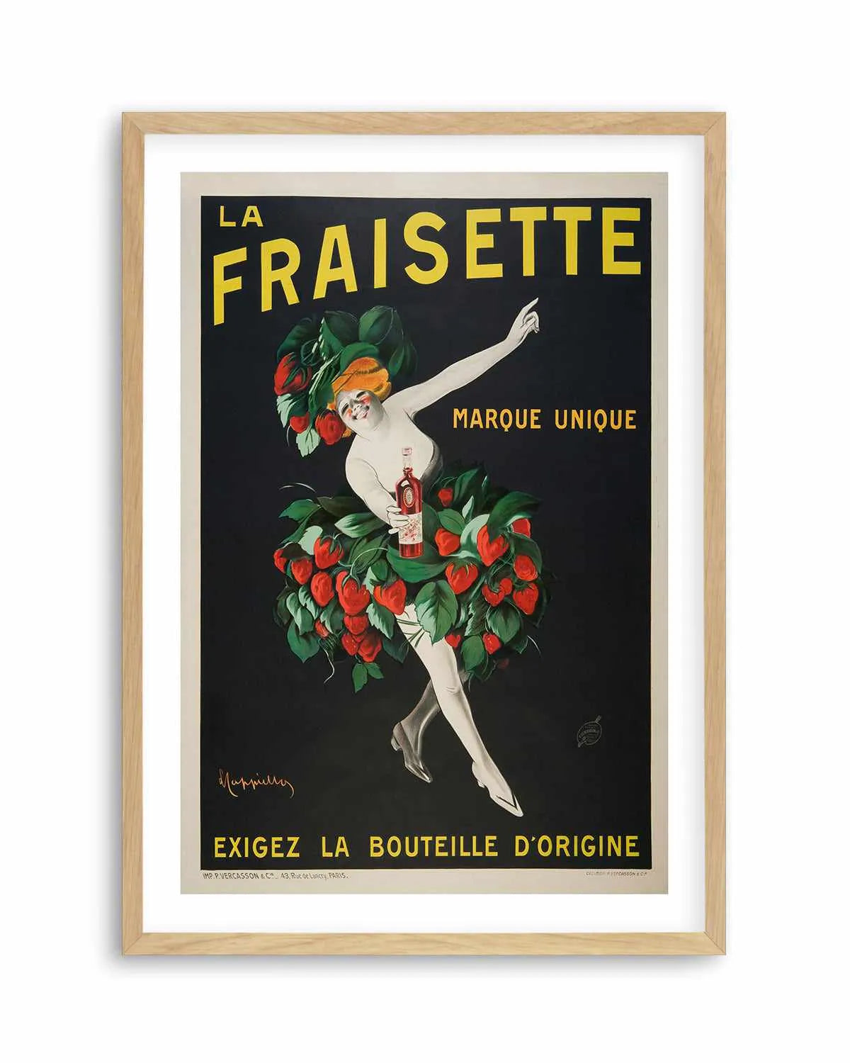 La Fraisette Vintage Poster Art Print from Olive et Oriel where you can shop wallpaper and artworks online