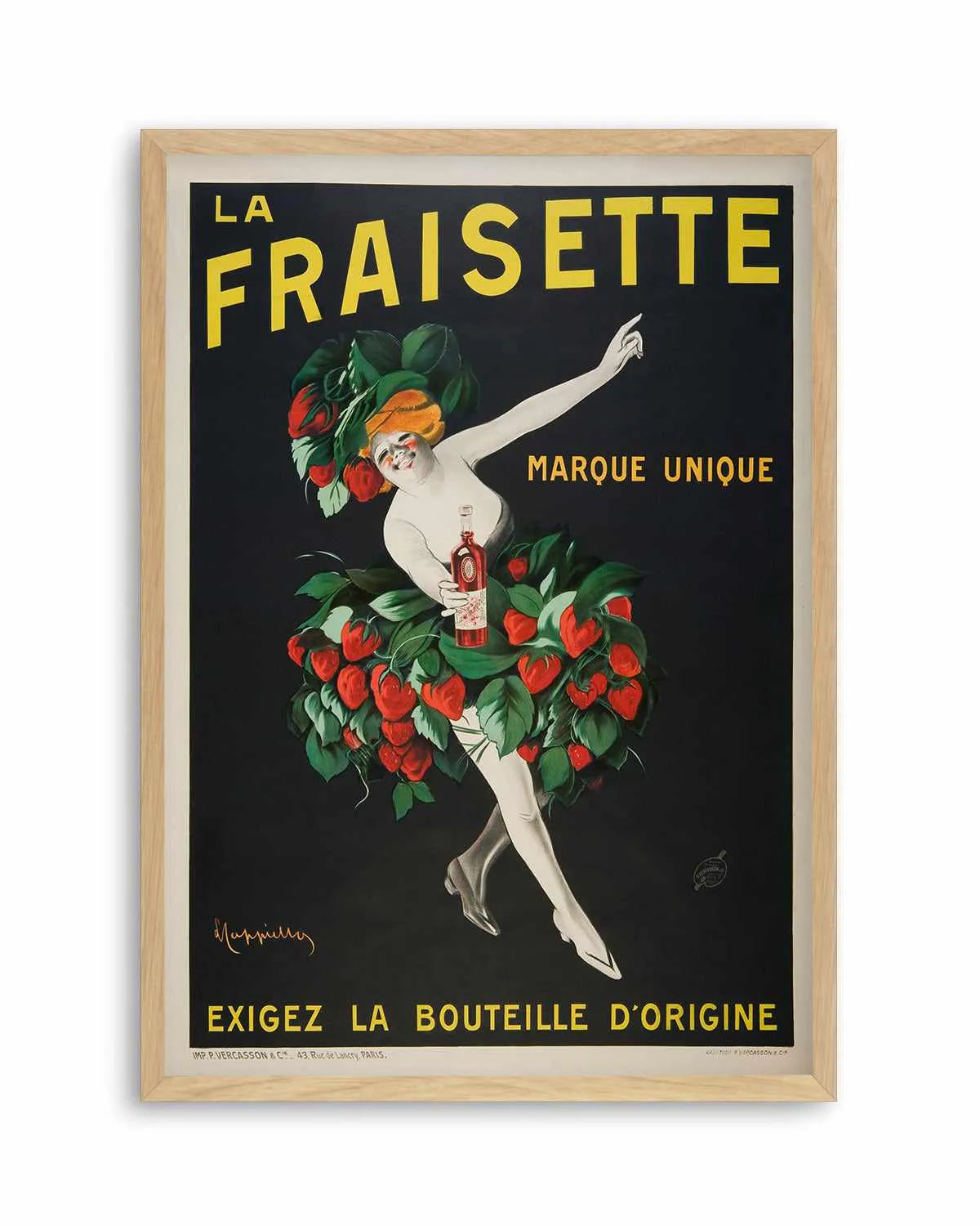 La Fraisette Vintage Poster Art Print from Olive et Oriel where you can shop wallpaper and artworks online
