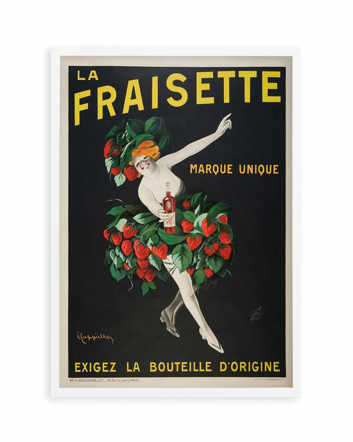 La Fraisette Vintage Poster Art Print from Olive et Oriel where you can shop wallpaper and artworks online