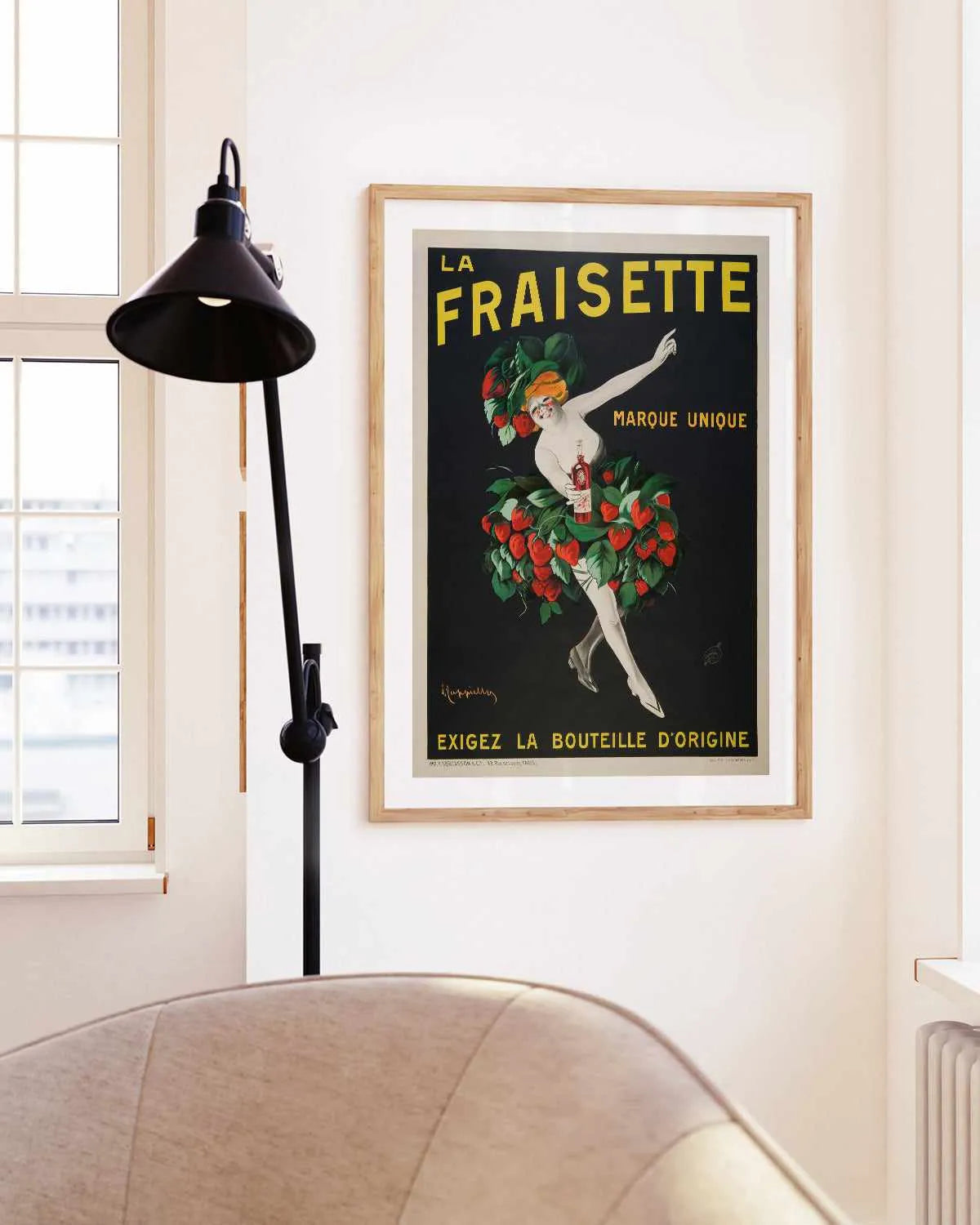 La Fraisette Vintage Poster Art Print from Olive et Oriel where you can shop wallpaper and artworks online