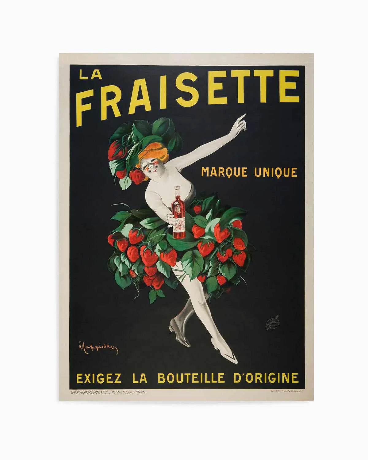 La Fraisette Vintage Poster Art Print from Olive et Oriel where you can shop wallpaper and artworks online